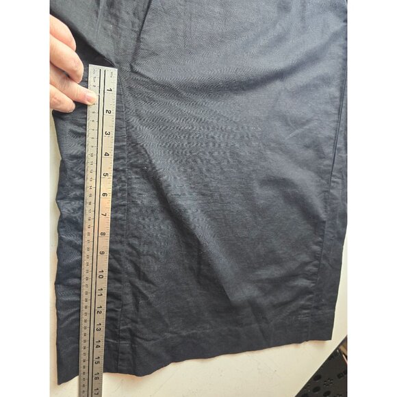 Marketplace Handiwok of India Black Wide-Leg Drop Crotch Linen-Blend Pants 1W/1X - Picture 7 of 7